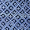 Uniform Blue Exclusive Handloom Cotton Modal Ajrak With Black Symmetrical Design Printed Fabric 1