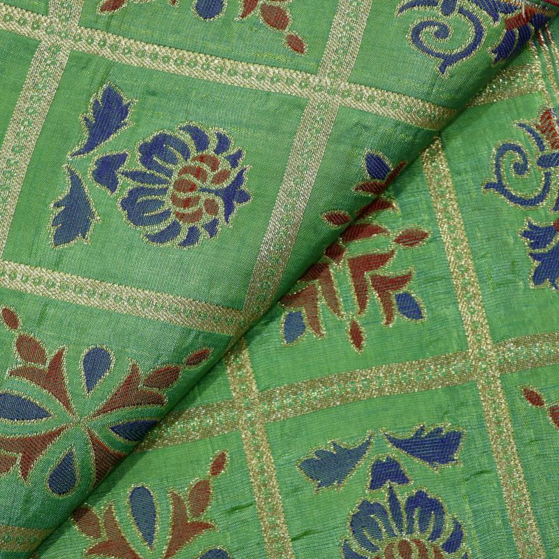 AS45018 Banarasi With Checked Pattern Jade Green 2.jpg
