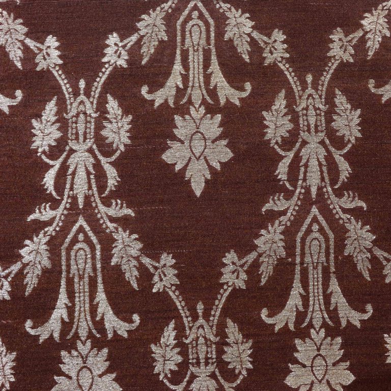 AS45028 Banarasi With Silver Floral Pattern Coffee Brown 1.jpg