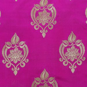 AS45043 Banarasi With Leafy Floral Pattern Fuchsia Pink 1.jpg
