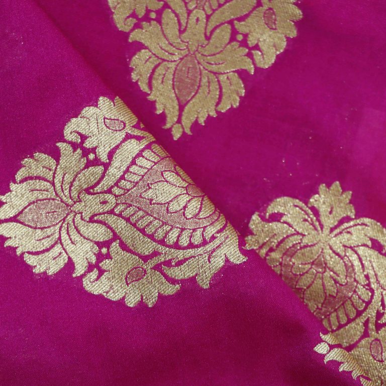 AS45055 Banarasi With Silver Pattern Dark Fuchsia Pink 2.jpg