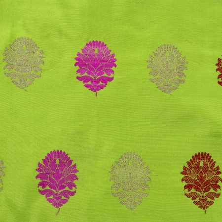 AS45056 Banarasi With Multicolor Floral Butti Lime Green 1.jpg
