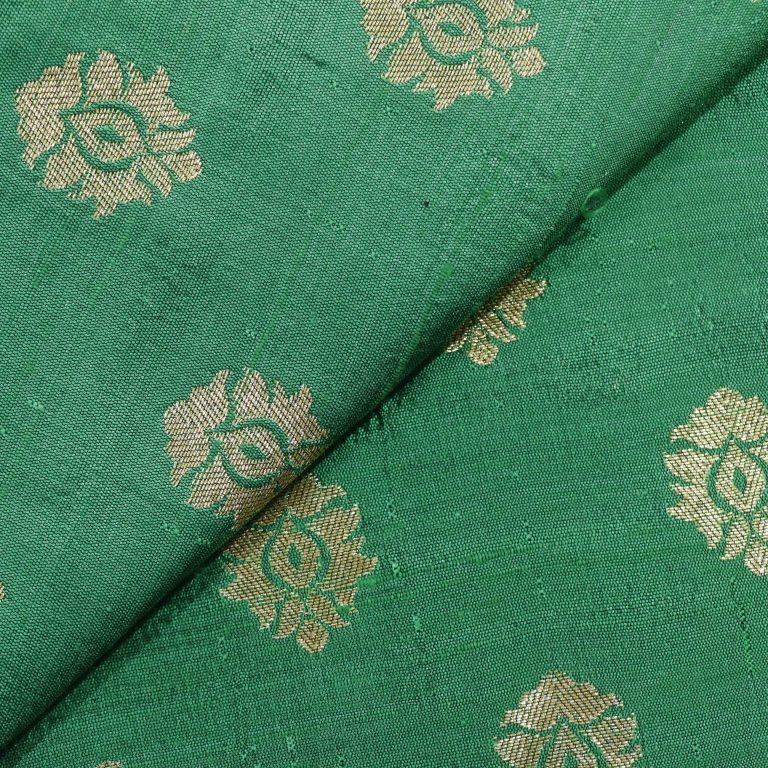 AS45091 Banarasi With Golden Pattern Forest Green 2.jpg