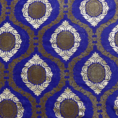 AS45099 Banarasi With Brown Pattern Dark Blue 1.jpg