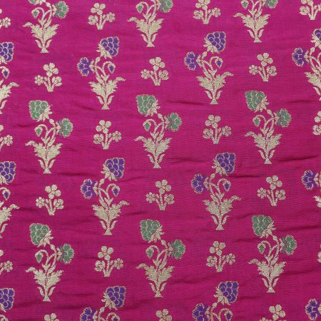 AS45119 Banarasi With Floral Pattern Dark Pink 1.jpg