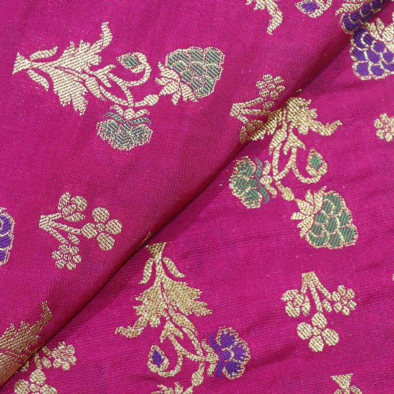 AS45119 Banarasi With Floral Pattern Dark Pink 2.jpg